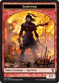 Survivor // Myr (023) Double-Sided Token [Commander 2018 Tokens] | L.A. Mood Comics and Games