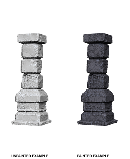 WizKids Deep Cuts Unpainted Miniatures: Pillars | L.A. Mood Comics and Games