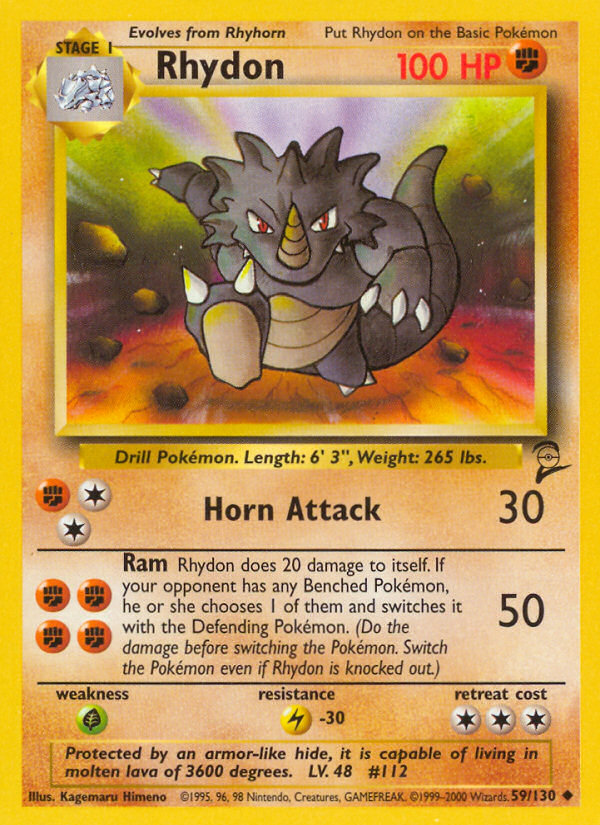 Rhydon (59/130) [Base Set 2] | L.A. Mood Comics and Games