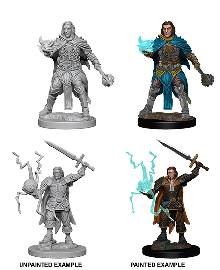 Pathfinder Deep Cuts Unpainted Miniatures: Human Male Cleric | L.A. Mood Comics and Games