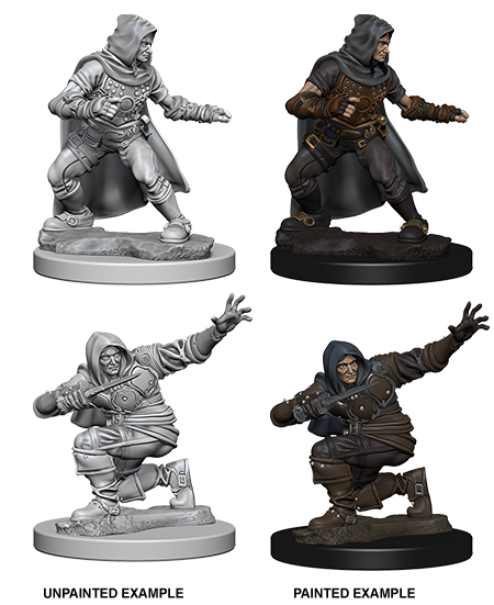 Pathfinder Deep Cuts Unpainted Miniatures: Human Male Rogue | L.A. Mood Comics and Games