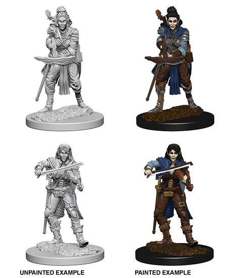 Pathfinder Deep Cuts Unpainted Miniatures: Elf Female Bard | L.A. Mood Comics and Games