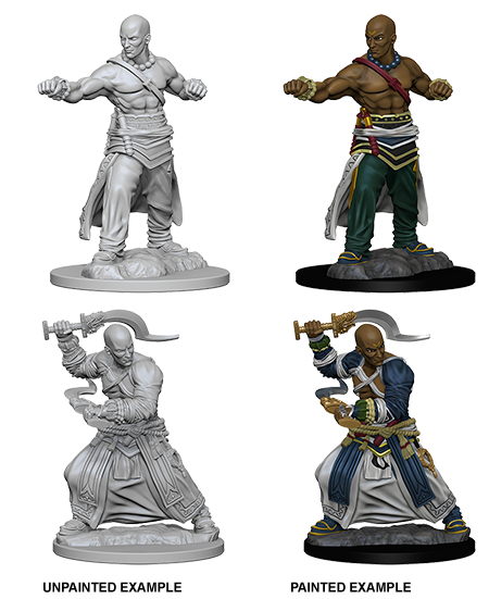 Pathfinder Deep Cuts Unpainted Miniatures: Human Male Monk | L.A. Mood Comics and Games