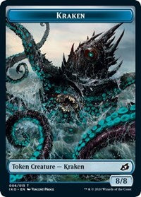 Kraken // Human Soldier (005) Double-Sided Token [Ikoria: Lair of Behemoths Tokens] | L.A. Mood Comics and Games