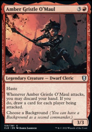 Amber Gristle O'Maul [Commander Legends: Battle for Baldur's Gate] | L.A. Mood Comics and Games