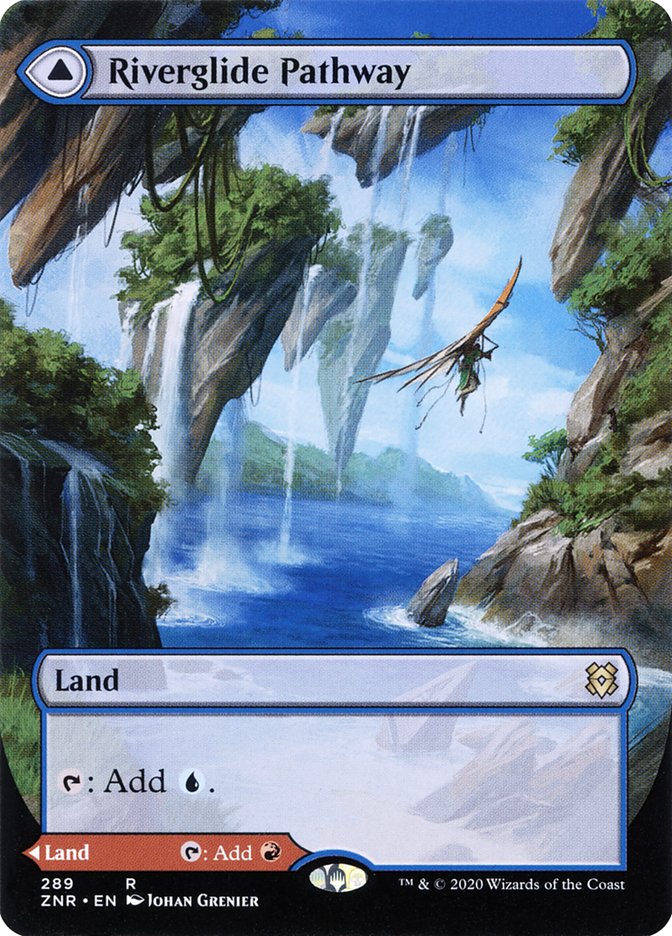 Riverglide Pathway // Lavaglide Pathway (Borderless Alternate Art) [Zendikar Rising] | L.A. Mood Comics and Games