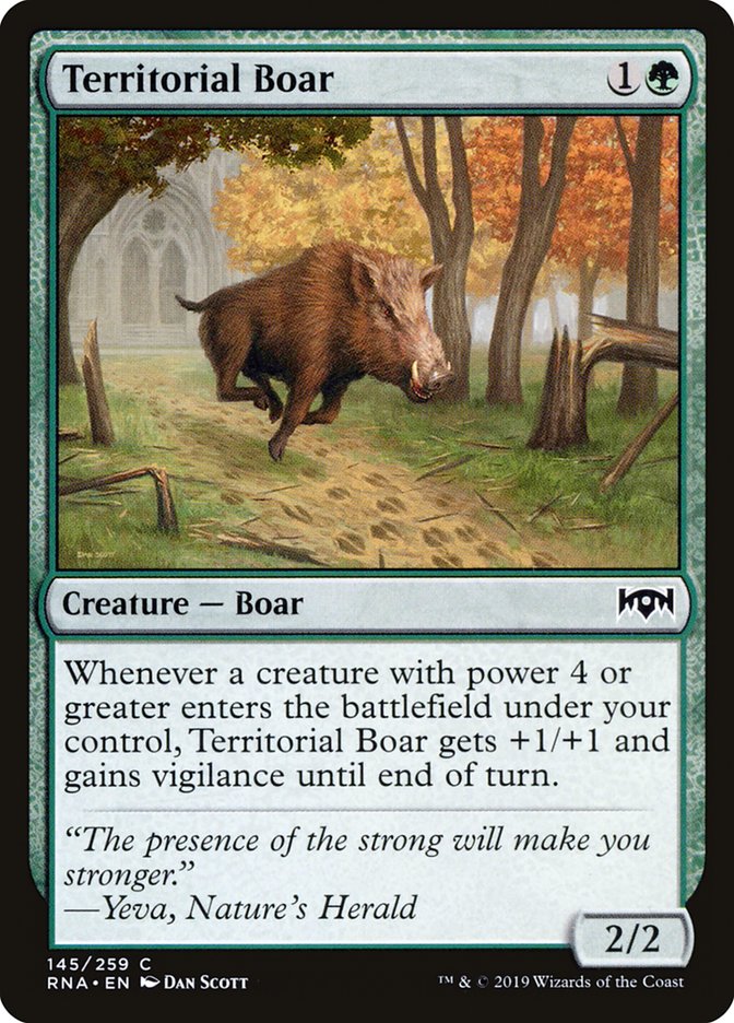 Territorial Boar [Ravnica Allegiance] | L.A. Mood Comics and Games