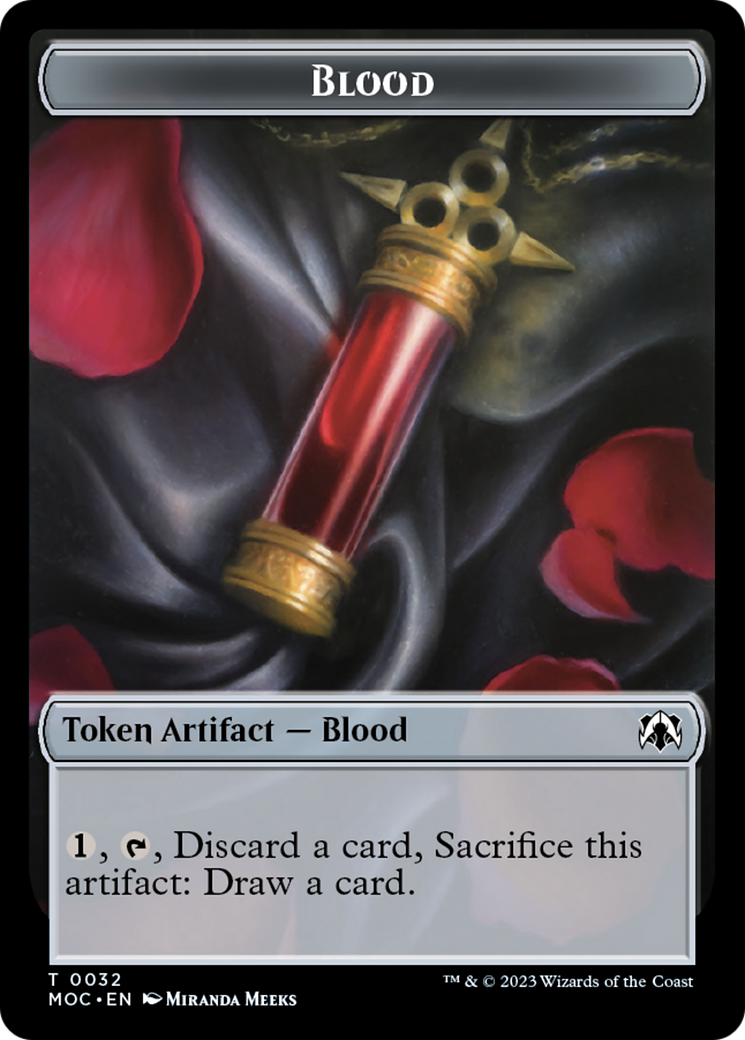 Blood // Shapeshifter Double-Sided Token [March of the Machine Commander Tokens] | L.A. Mood Comics and Games