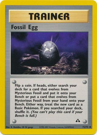 Fossil Egg (72/75) [Neo Discovery Unlimited] | L.A. Mood Comics and Games