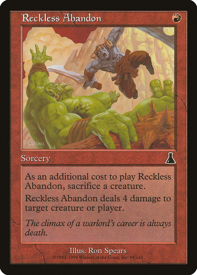 Reckless Abandon [Urza's Destiny] | L.A. Mood Comics and Games