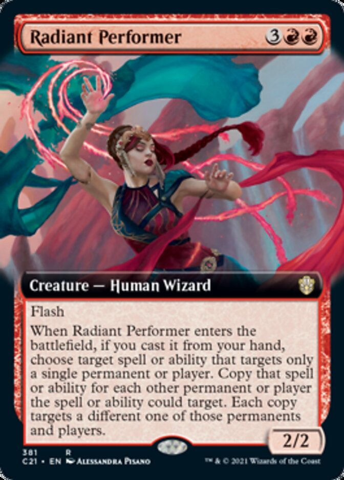 Radiant Performer (Extended Art) [Commander 2021] | L.A. Mood Comics and Games