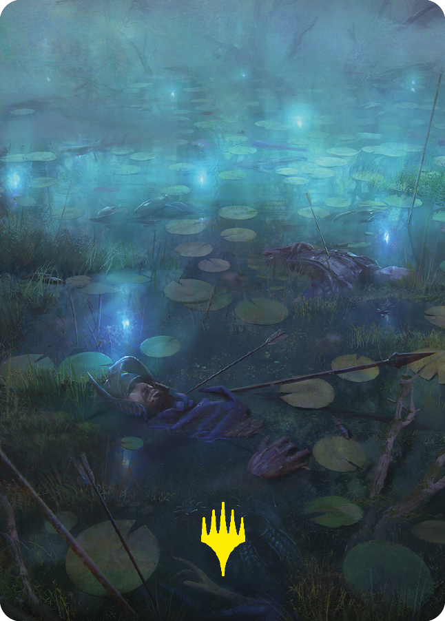 The Dead Marshes Art Card (Gold-Stamped Signature) [The Lord of the Rings: Tales of Middle-earth Art Series] | L.A. Mood Comics and Games