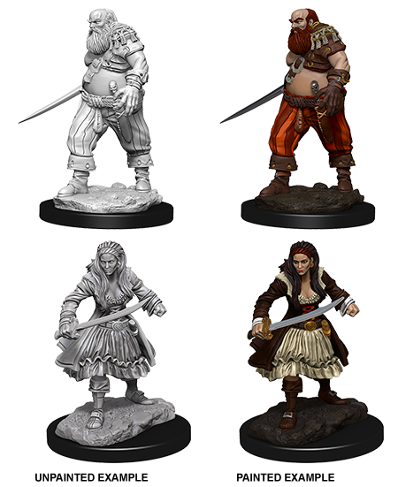 WizKids Deep Cuts Unpainted Miniatures: Pirates | L.A. Mood Comics and Games