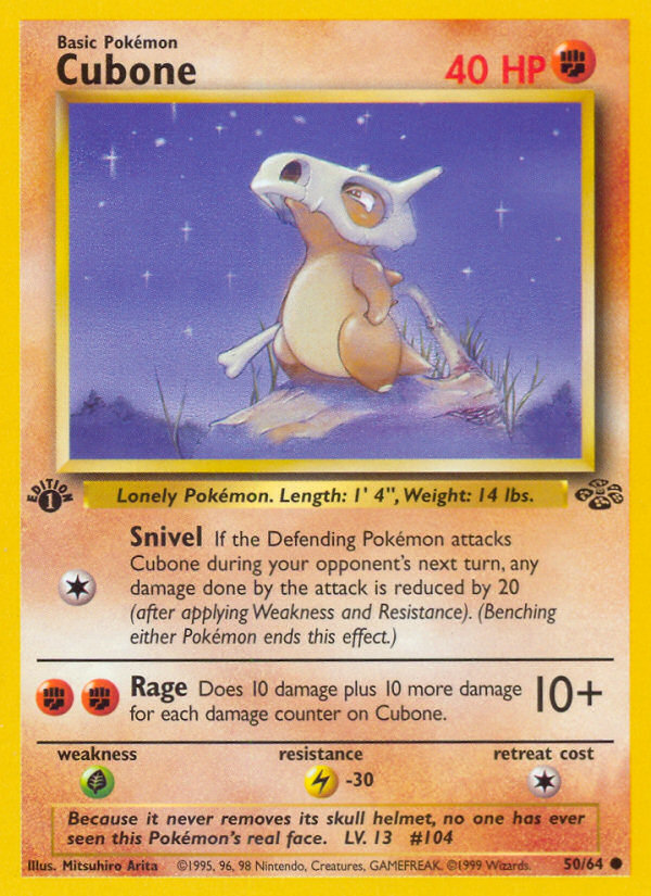 Cubone (50/64) [Jungle 1st Edition] | L.A. Mood Comics and Games