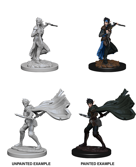 Pathfinder Deep Cuts Unpainted Miniatures: Elf Female Rogue | L.A. Mood Comics and Games