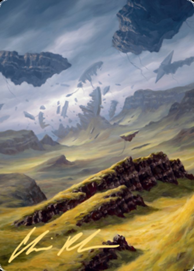 Plains 3 Art Card (Gold-Stamped Signature) [Zendikar Rising Art Series] | L.A. Mood Comics and Games