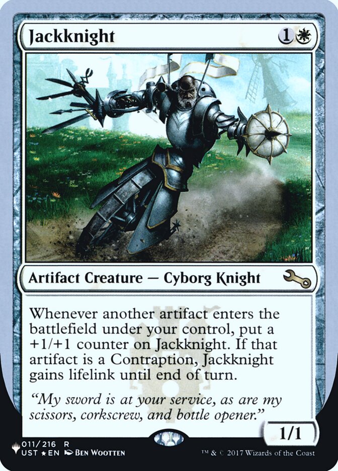 Jackknight (Unfinity Foil Edition) [The List] | L.A. Mood Comics and Games