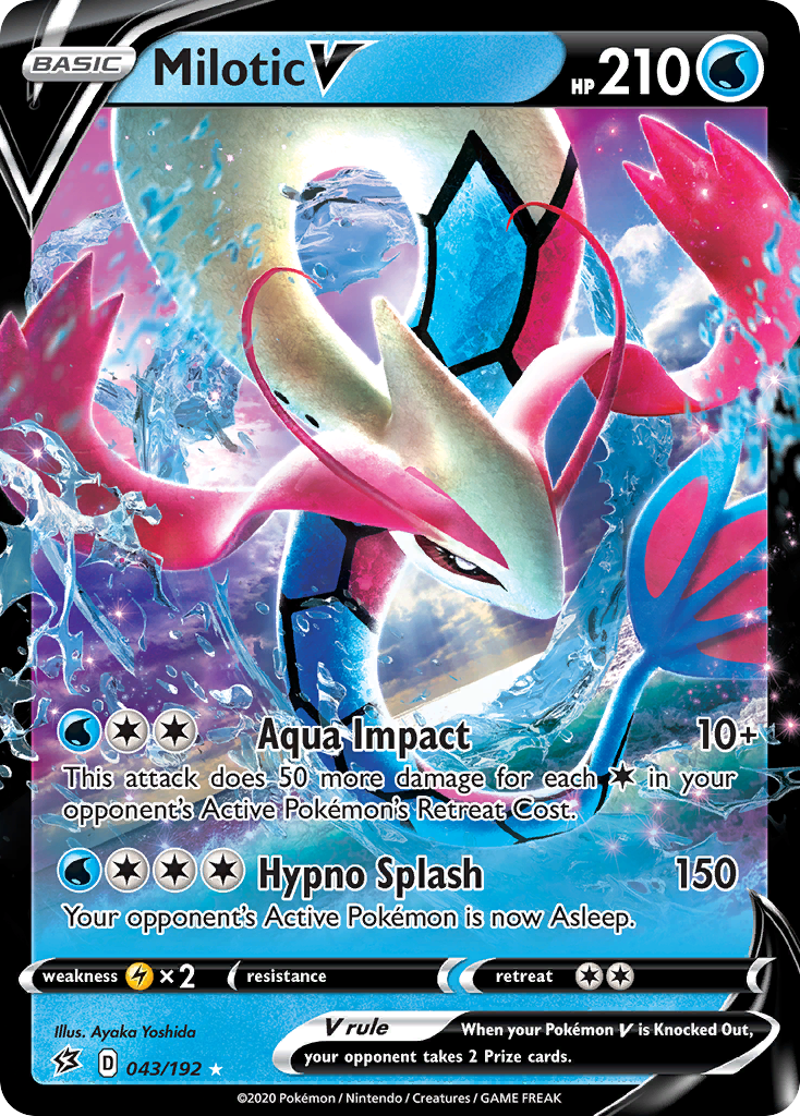 Milotic V (043/192) [Sword & Shield: Rebel Clash] | L.A. Mood Comics and Games