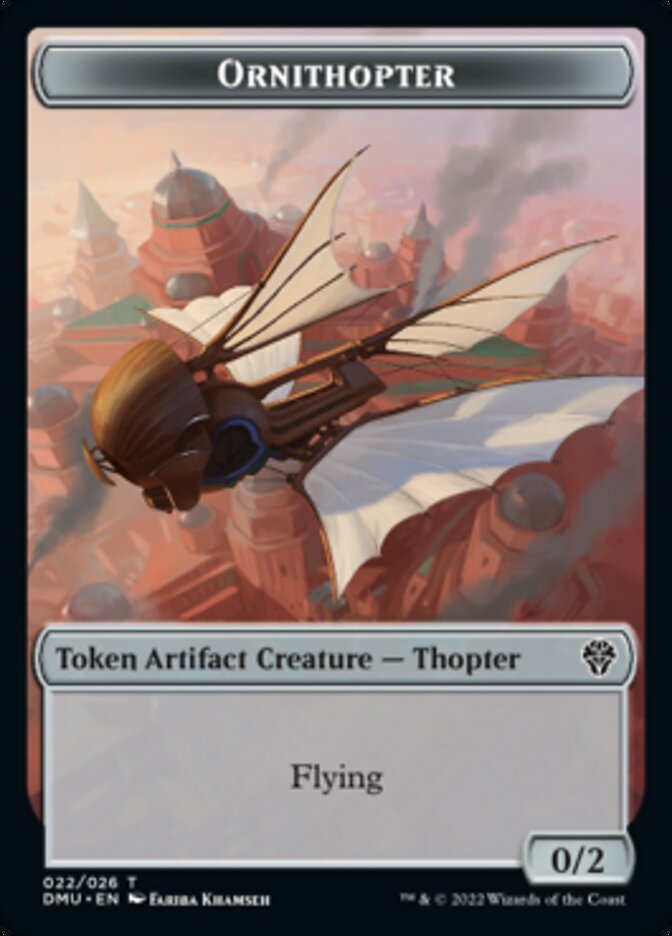 Soldier // Ornithopter Double-Sided Token [Dominaria United Tokens] | L.A. Mood Comics and Games