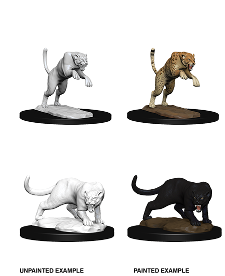 D&D Nolzur's Marvelous Miniatures: Panther & Leopard | L.A. Mood Comics and Games