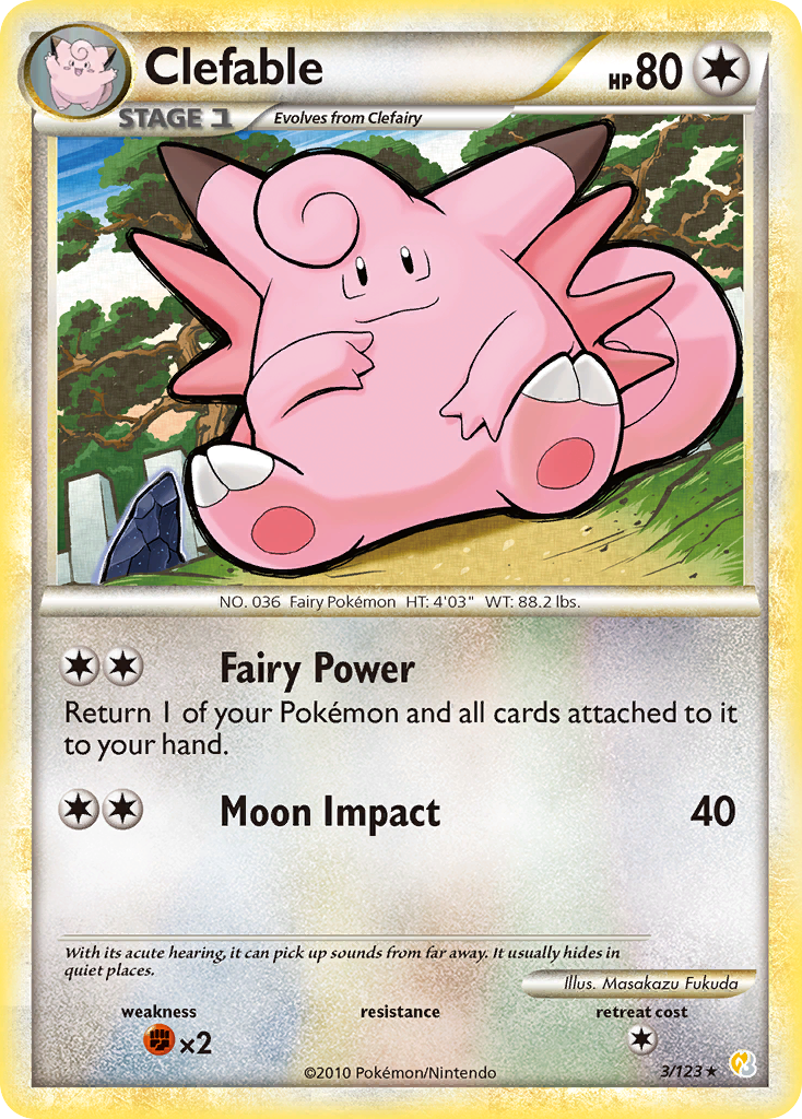 Clefable (3/123) [HeartGold & SoulSilver: Base Set] | L.A. Mood Comics and Games