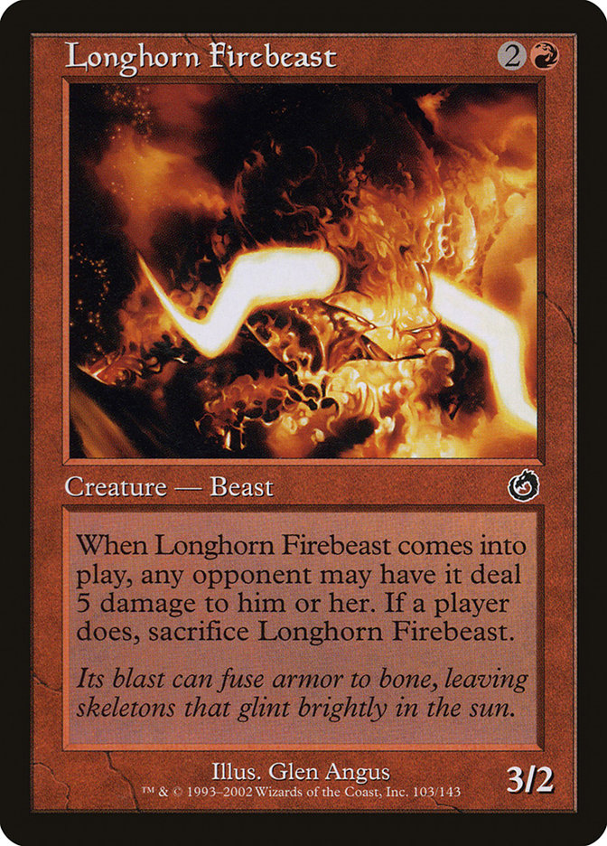 Longhorn Firebeast [Torment] | L.A. Mood Comics and Games