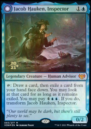 Jacob Hauken, Inspector // Hauken's Insight [Innistrad: Crimson Vow Prerelease Promos] | L.A. Mood Comics and Games