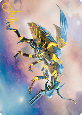 Zabaz, the Glimmerwasp Art Card (Gold-Stamped Signature) [Modern Horizons 2 Art Series] | L.A. Mood Comics and Games
