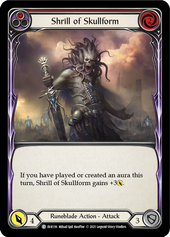 Shrill of Skullform (Red) [EVR116] (Everfest)  1st Edition Rainbow Foil | L.A. Mood Comics and Games