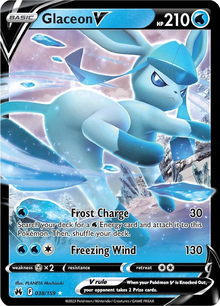 Glaceon V (038/159) [Sword & Shield: Crown Zenith] | L.A. Mood Comics and Games