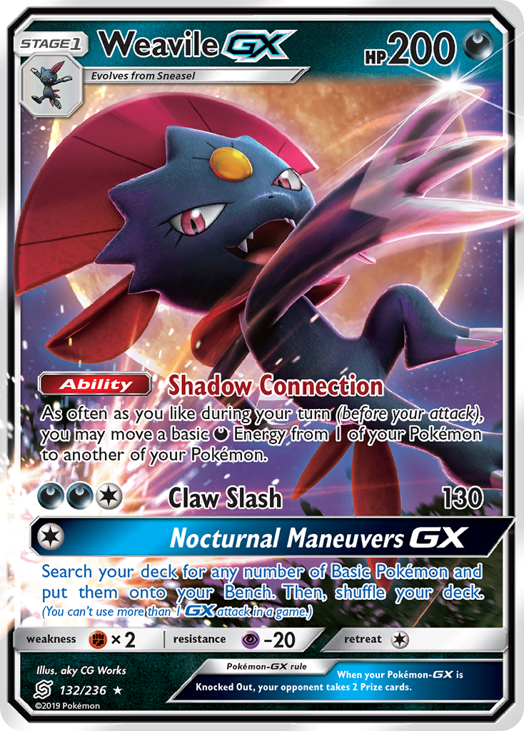 Weavile GX (132/236) [Sun & Moon: Unified Minds] | L.A. Mood Comics and Games