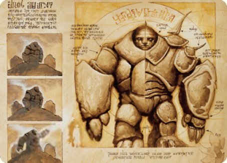 Precursor Golem Art Card [The Brothers' War Art Series] | L.A. Mood Comics and Games