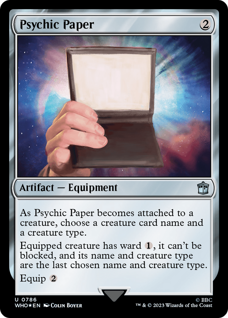 Psychic Paper (Surge Foil) [Doctor Who] | L.A. Mood Comics and Games