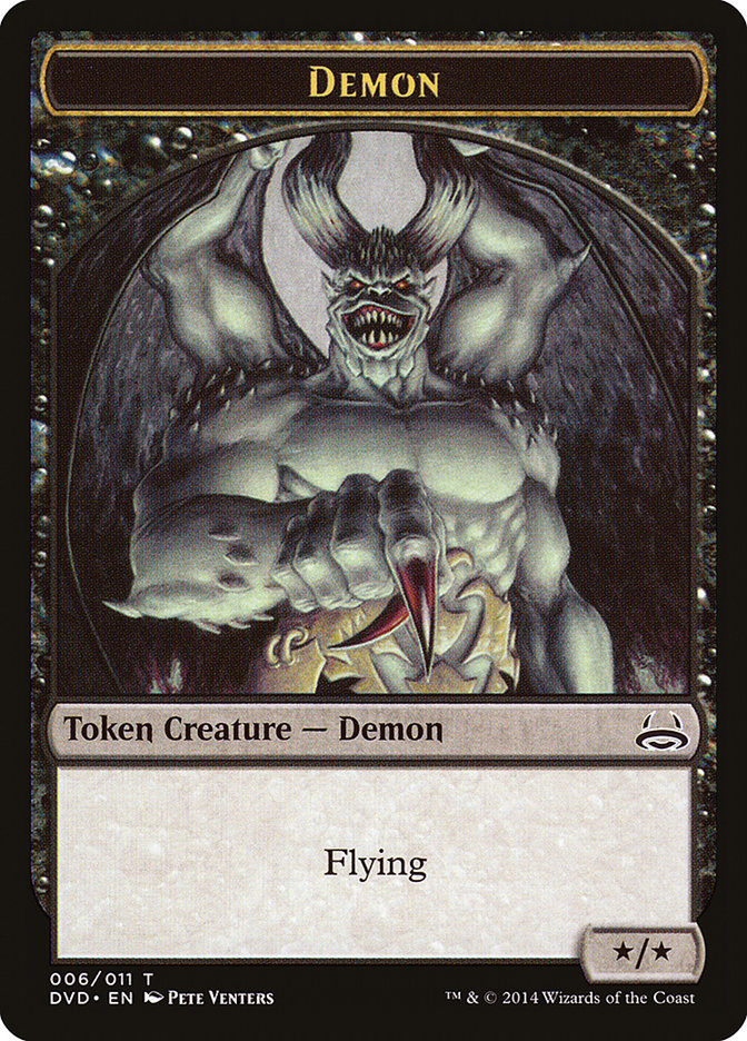 Demon Token (Divine vs. Demonic) [Duel Decks Anthology Tokens] | L.A. Mood Comics and Games