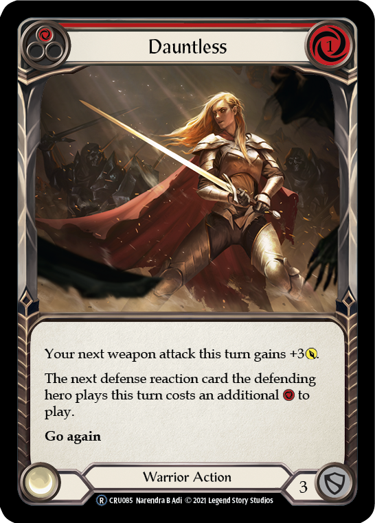 Dauntless (Red) [U-CRU085] (Crucible of War Unlimited)  Unlimited Normal | L.A. Mood Comics and Games