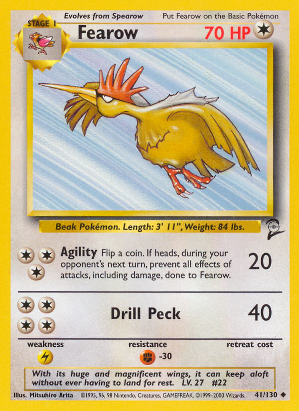 Fearow (41/130) [Base Set 2] | L.A. Mood Comics and Games