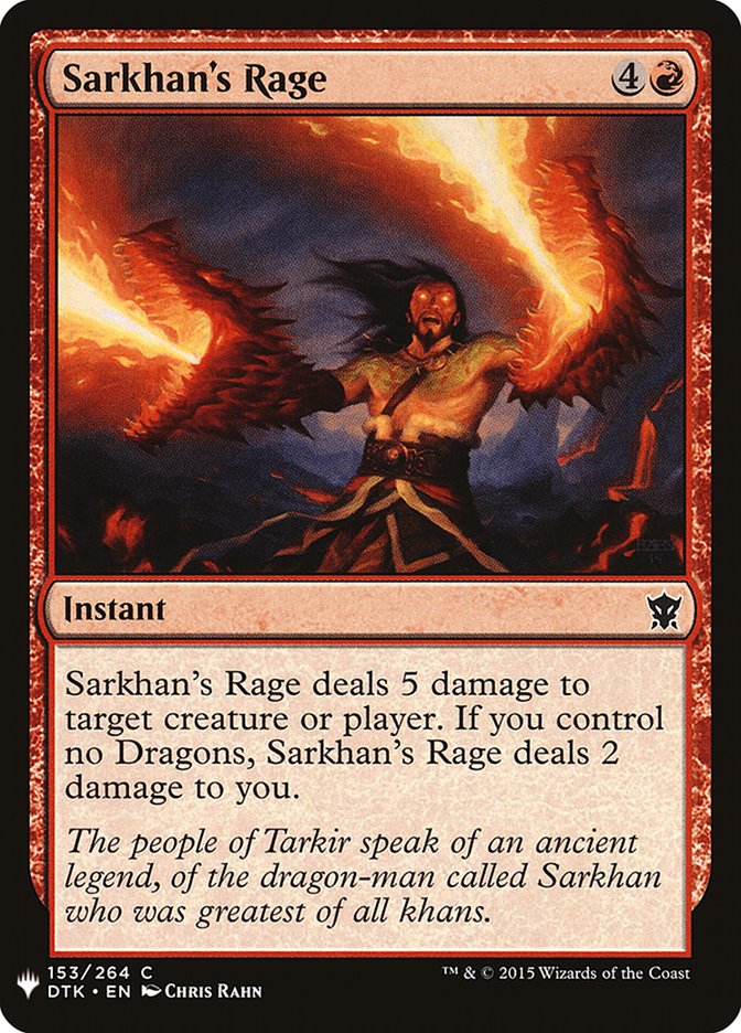 Sarkhan's Rage [Mystery Booster] | L.A. Mood Comics and Games