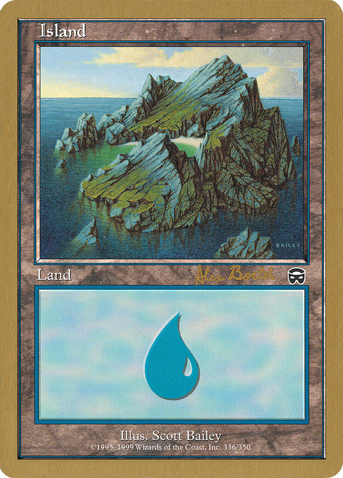 Island (ab336) (Alex Borteh) [World Championship Decks 2001] | L.A. Mood Comics and Games