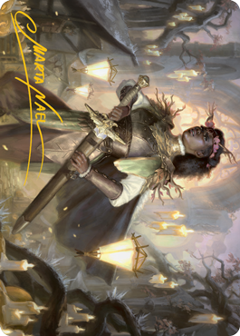 Sungold Sentinel Art Card (Gold-Stamped Signature) [Innistrad: Midnight Hunt Art Series] | L.A. Mood Comics and Games