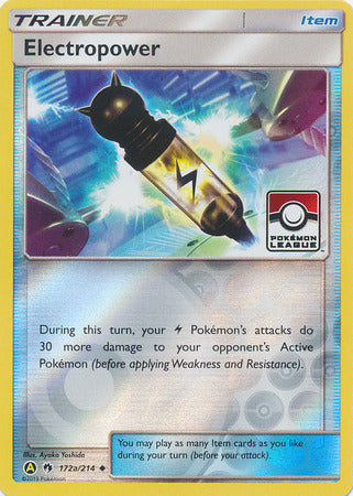 Electropower (172a/214) (League Promo) [Sun & Moon: Lost Thunder] | L.A. Mood Comics and Games