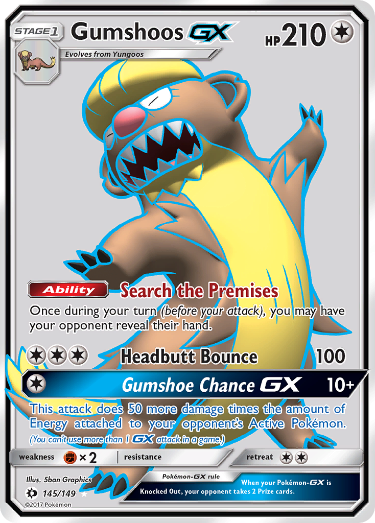 Gumshoos GX (145/149) [Sun & Moon: Base Set] | L.A. Mood Comics and Games