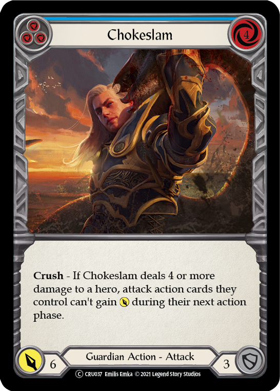 Chokeslam (Blue) [U-CRU037] (Crucible of War Unlimited)  Unlimited Normal | L.A. Mood Comics and Games