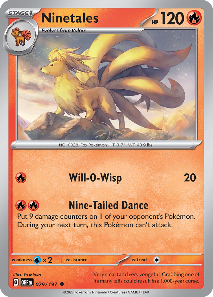 Ninetales (029/197) [Scarlet & Violet: Obsidian Flames] | L.A. Mood Comics and Games