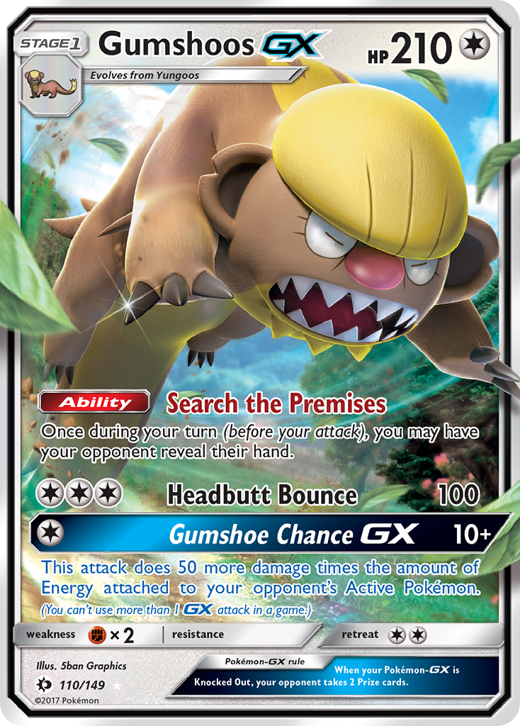 Gumshoos GX (110/149) [Sun & Moon: Base Set] | L.A. Mood Comics and Games