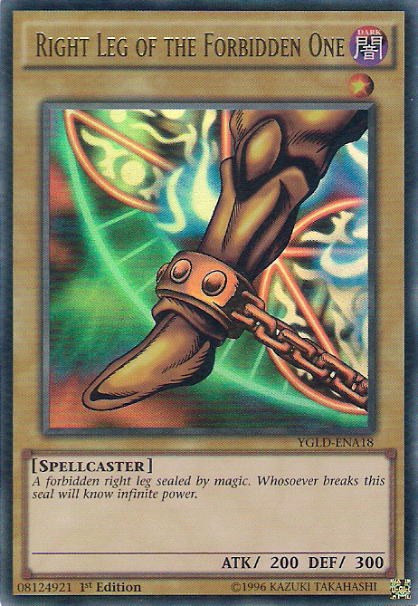 Right Leg of the Forbidden One [YGLD-ENA18] Ultra Rare | L.A. Mood Comics and Games