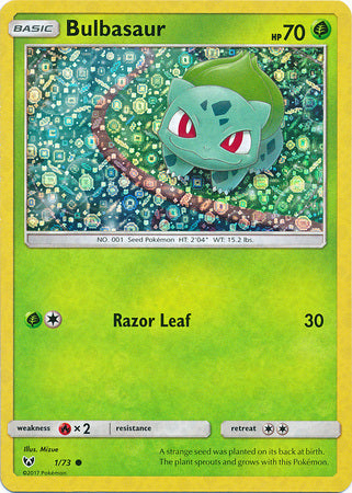 Bulbasaur (1/73) (General Mills Promo) [Sun & Moon: Shining Legends] | L.A. Mood Comics and Games