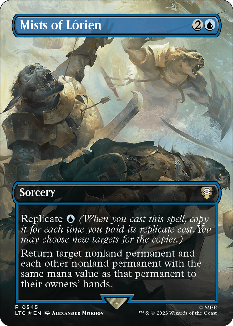 Mists of Lorien (Borderless) (Surge Foil) [The Lord of the Rings: Tales of Middle-Earth Commander] | L.A. Mood Comics and Games