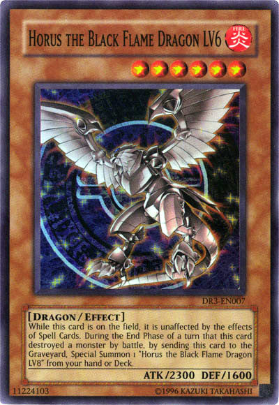 Horus the Black Flame Dragon LV6 [DR3-EN007] Super Rare | L.A. Mood Comics and Games