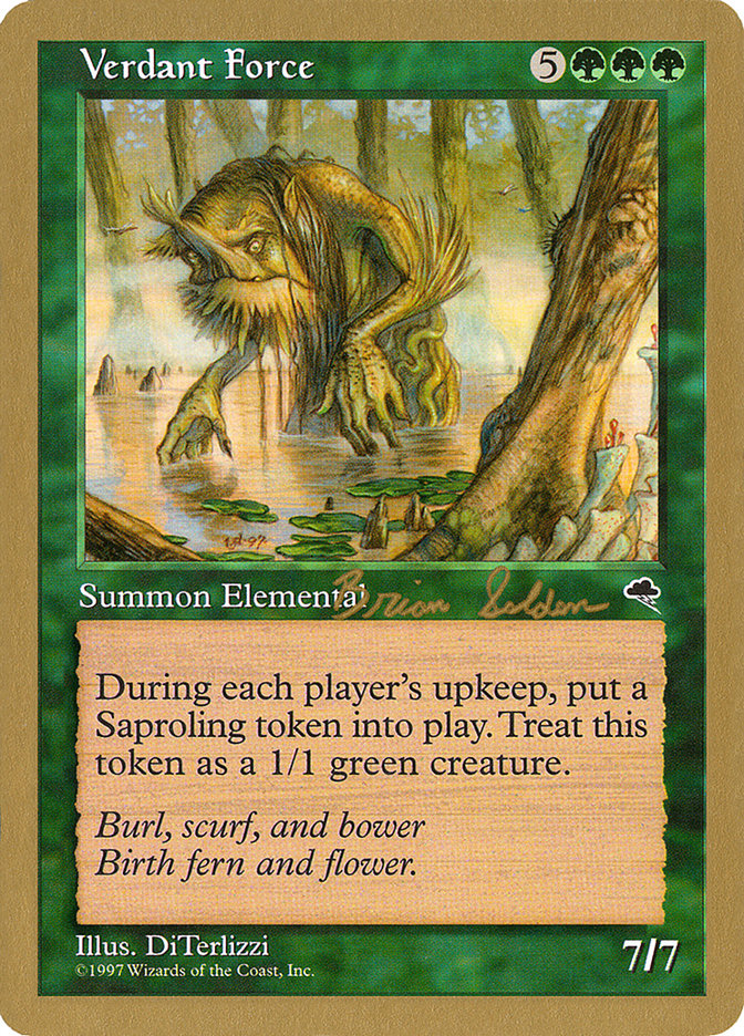 Verdant Force (Brian Selden) [World Championship Decks 1998] | L.A. Mood Comics and Games