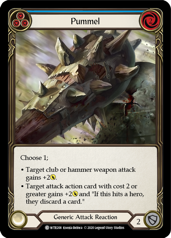 Pummel (Blue) [U-WTR208] (Welcome to Rathe Unlimited)  Unlimited Rainbow Foil | L.A. Mood Comics and Games